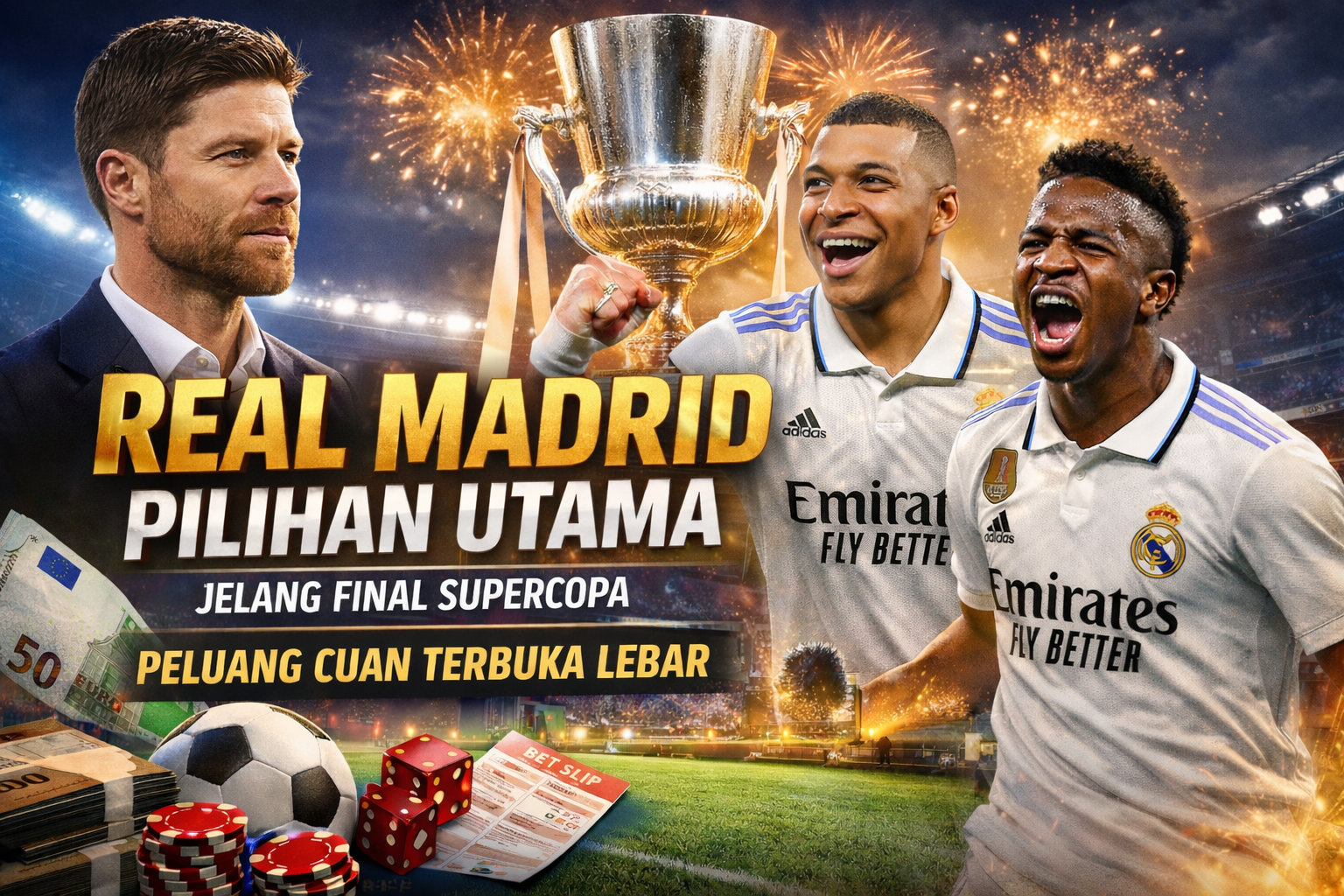 Real Madrid Pilihan Utama Jelang Final Supercopa