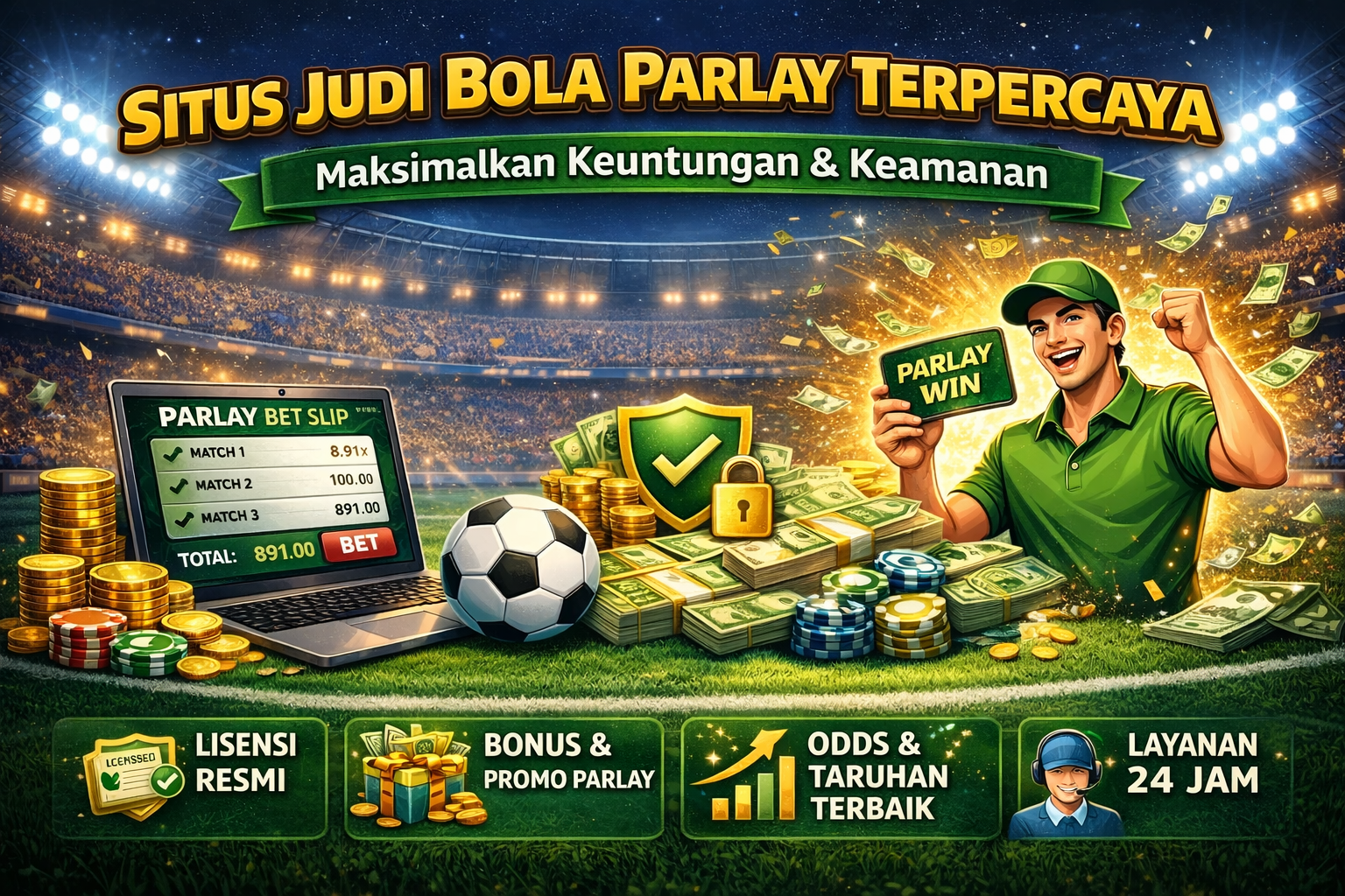situs judi bola parlay terpercaya dengan odds tinggi, bonus menarik, keamanan transaksi, dan layanan pelanggan 24 jam